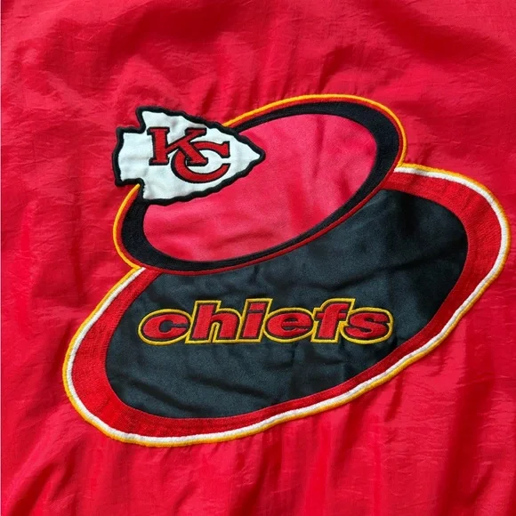 Vintage 90s Kansas City Chiefs NFL Pro Line Logo Athletic Jacket Youth XL Red - Picture 13 of 16